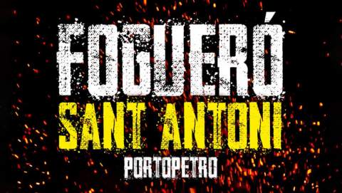 Fogueró de Sant Antoni a Portopetro