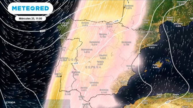 Giro en el tiempo en España: Meteored prevé lluvias, polvo sahariano y descenso de las temperaturas