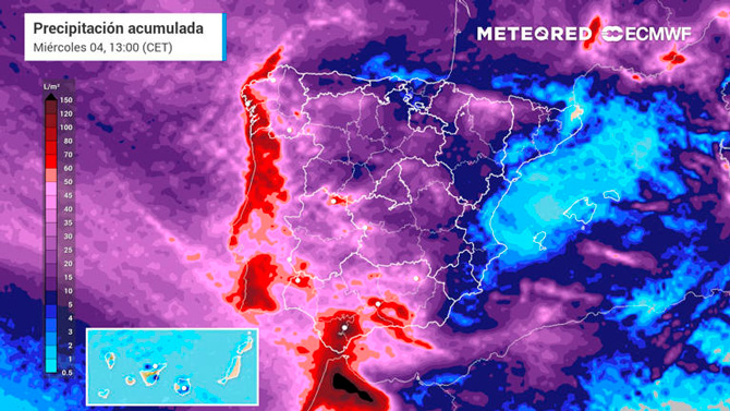 Se acerca un nuevo carrusel de borrascas a España: lluvias de 300 l/m² y riesgo de inundaciones en estas zonas
