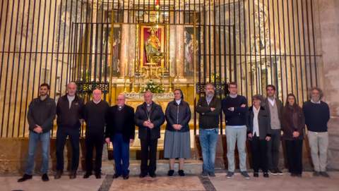 Benedicció de la capella del Sagrat Cor després de les obres de rehabilitació i restauració