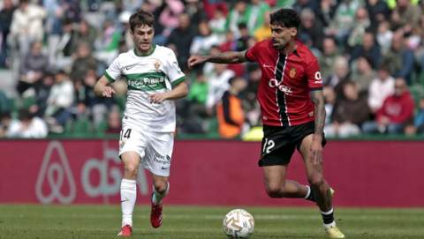 Derrota ajustada del Mallorca en Elche en un duelo muy igualado (2-1)