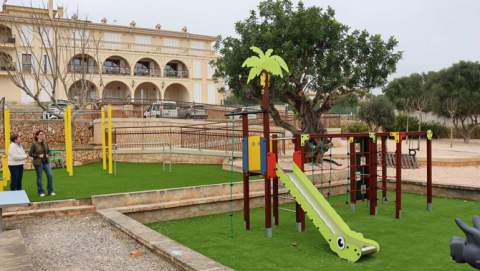 L’Ajuntament de Santanyí renova i  modernitza la zona de jocs i esport del  parc de Sa Residència a s'Alqueria Blanca