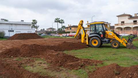 Marratxí instal·la una nova carpa esportiva a Nova Cabana