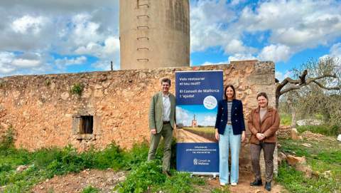 El Consell de Mallorca presenta una convocatoria de ayudas para restaurar molinos históricos con fondos del Impuesto de Turismo Sostenible