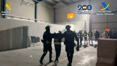 Desmantelado un macro laboratorio de extracción y procesamiento de clorhidrato de cocaína en una nave industrial de la provincia de Toledo