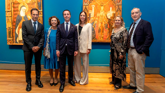 El Prado acoge dos obras del Museo de Mallorca: La Taula de la crucifixió i El Retaule de Santa Quitèria
