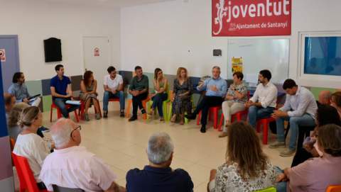 Reunió clau a Santanyí sobre el subministrament  d’aigua amb el director general de Recursos Hídrics