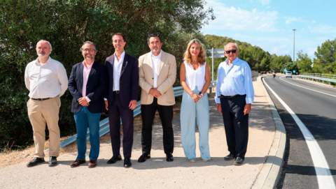El Consell de Mallorca inaugura la reforma de la carretera entre Peguera i el Port d’Andratx, una de les vies que estava més deteriorada de l’illa