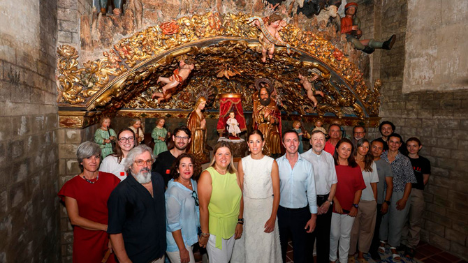 El belén de la Sang luce completo por primera vez en más de una década tras culminar su restauración integral