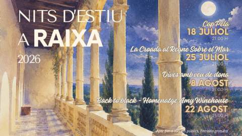 El Consell de Mallorca ofrecerá cuatro conciertos gratuitos durante las «Nits d’estiu a Raixa» 2026