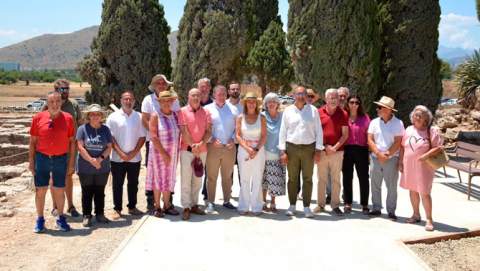 El Consell de Mallorca visita las obras de accesibilidad al yacimiento de Pollentia, a Alcúdia