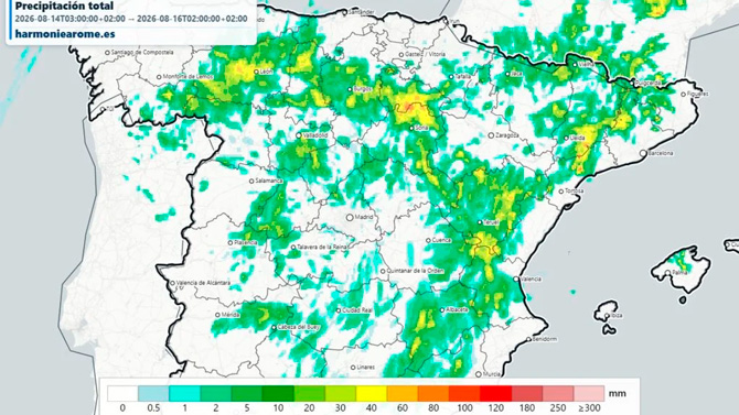 Meteored prevé un fin de semana de tormentas tras varios días de calor extremo