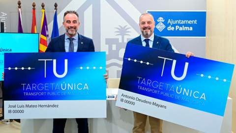 El Govern i l'Ajuntament de Palma presenten la Targeta Única de transport públic per a tota l'illa de Mallorca