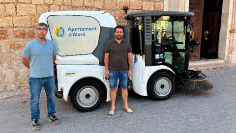 L’Ajuntament d’Alaró incorpora una nova màquina netejadora per reforçar el manteniment dels carrers del municipi