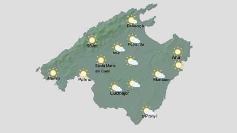 Mallorca afronta avui un canvi de temps amb ruixats, tempestes i risc de calabruix