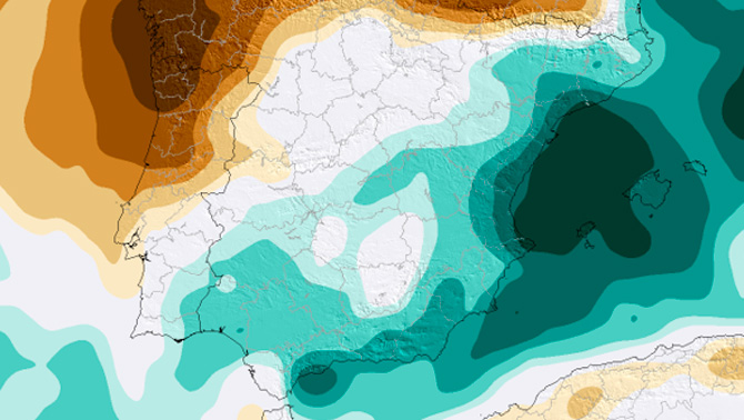 Meteored anticipa un vuelco en el tiempo por la formación de un bloqueo atmosférico