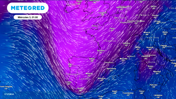 Los mapas de Meteored insisten: el chorro polar volverá a pasar sobre España antes del puente de diciembre